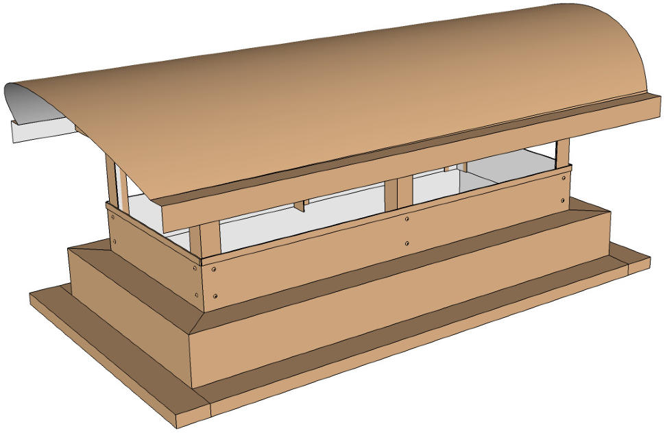 Дымник с полукруглым навершием